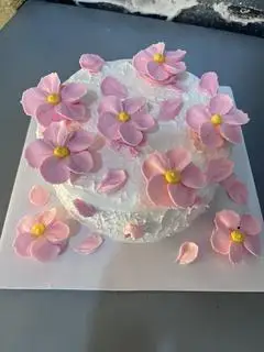 Hình ảnh Bánh Kem Cánh Hoa 20/10 hồng