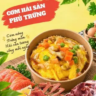 Hình ảnh Cơm hải sản(cua,cá hồi,bạch tuộc)