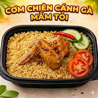 Hình ảnh cơm chiên cánh gà (1 cánh )   
