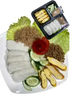Hình ảnh Cơm nắm trứng cuộn  ruốc muối vừng