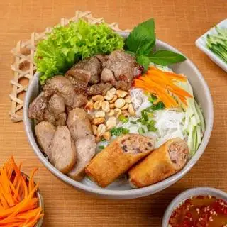 Bún Nem Nướng & Chả Giò - 60.000 ₫ tại  Quán Cô Huệ - Cơm Trưa & Bún Thịt Nướng - Võ Văn Tần