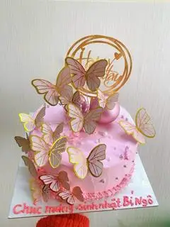 Hình ảnh bánh bướm hồng