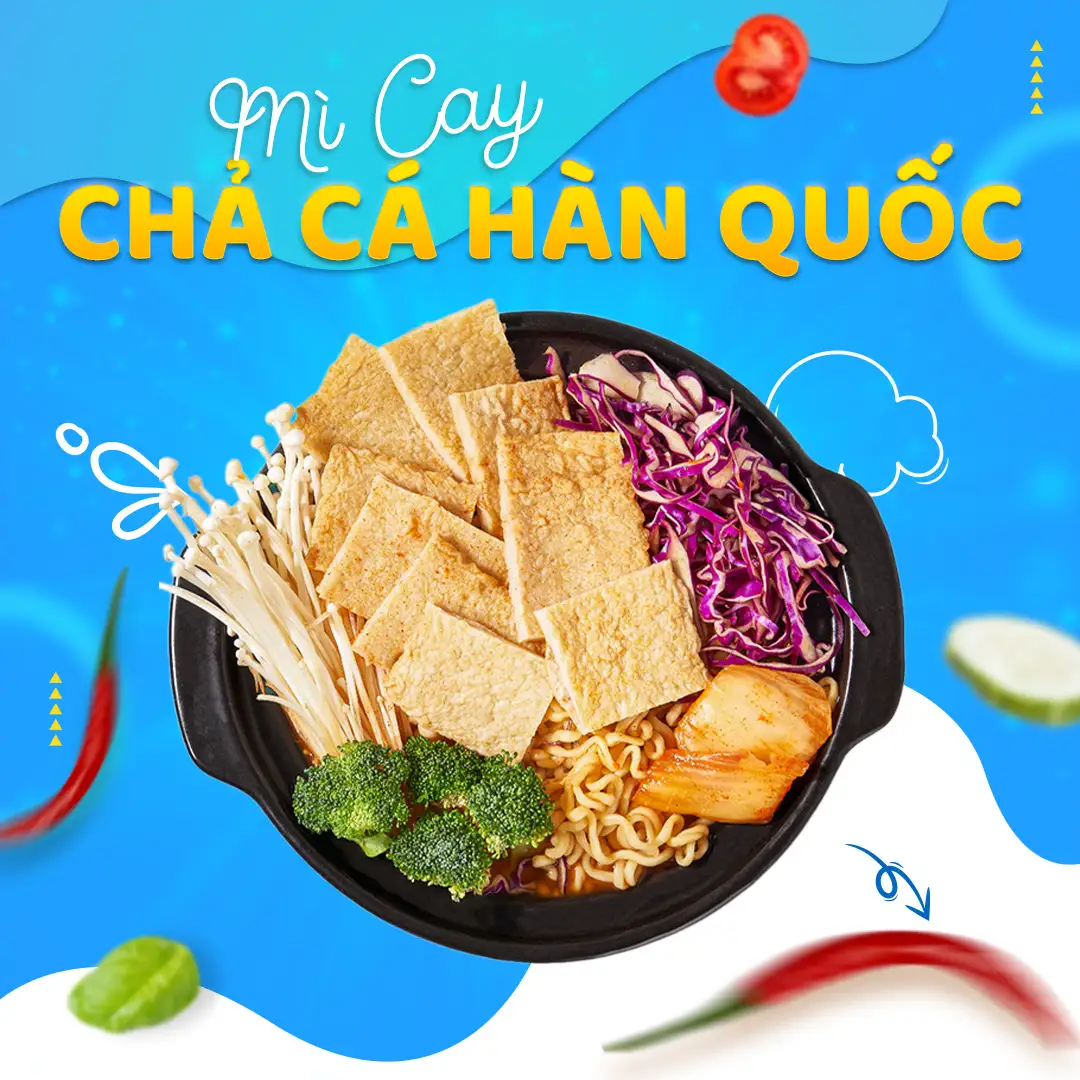 Hình ảnh Mì Cay Chả Cá Hàn Quốc
