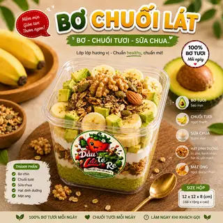 Hình ảnh Bơ Chuối Sữa Chua Hạt (Parfait)