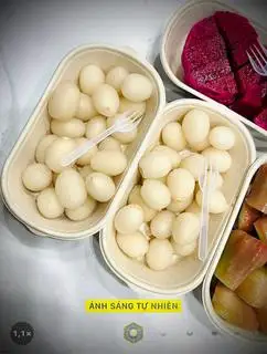 Hình ảnh chôm nhãn bóc khay