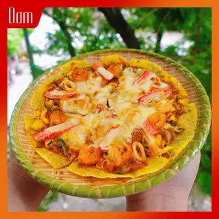 Hình ảnh Bánh tráng nướng hải sản cay phô mai