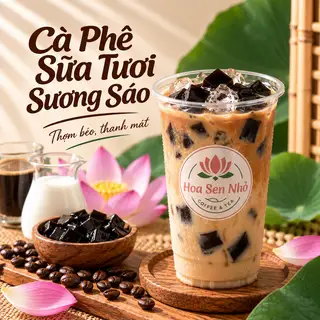 Hình ảnh Sữa tươi cà phê sương sáo