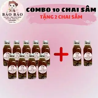 Hình ảnh Combo 10 chai sâm tặng 2 chai