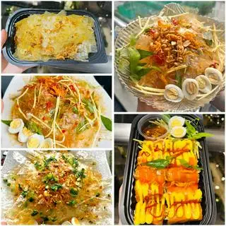 bánh tráng trộn đầy đủ cộng tóp mỡ  - 35.000 ₫ tại Bánh Tráng Trộn 34 - Đồng Đen