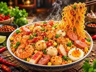 Hình ảnh Mì trộn thập cẩm