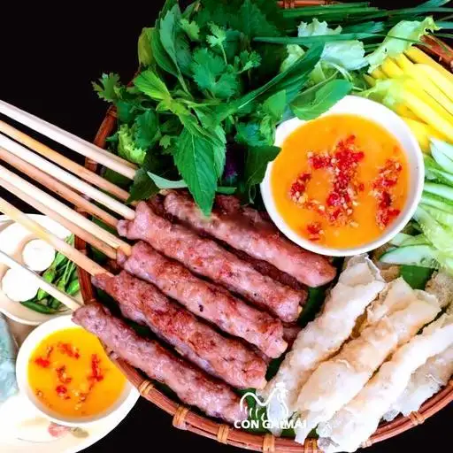 Bánh cuốn nem nướng Phú Yên 2 người - 165.000 ₫ tại Con Gà Mái - Cơm Gà Phú Yên - Trần Cao Vân