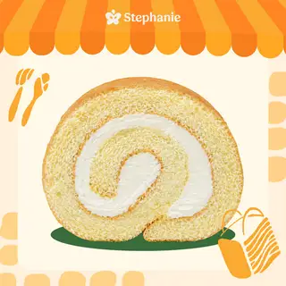 Hình ảnh Bánh cuộn vani vị kem tươi Stephanie (4,5cm)