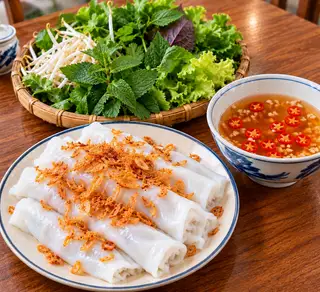 Hình ảnh Bánh Cuốn Nóng trắng không nhân