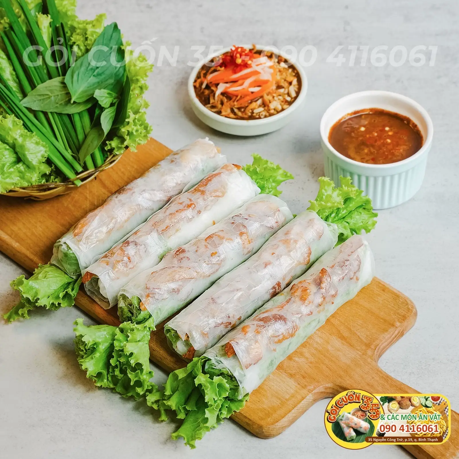 Gỏi cuốn thịt nướng đậm đà - 15.000 ₫ tại Gỏi Cuốn 35 Ăn Vặt Trà Sữa - Nguyễn Công Trứ