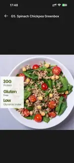 Hình ảnh Spinach chickpea greenbox - G5