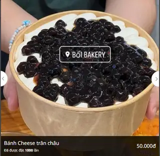 Bông lan trân châu kem cheese - 55.000 ₫ tại Bối Bakery - Bông Lan Trứng Muối & Bánh Ngọt - Vũ Huy Tấn