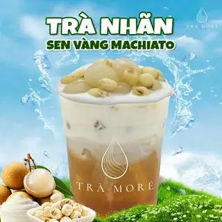 Hình ảnh Trà Nhãn Sen Vàng Machiato