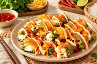Hình ảnh Bánh tráng cuốn me bơ