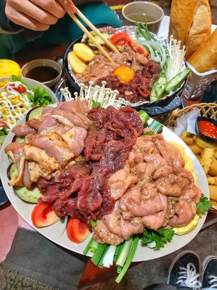 Hình ảnh Set Nướng 2 Người - Tặng kèm Sốt Me, Rau Củ, Bmy, Bơ Tường An