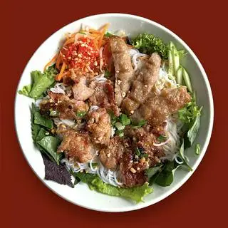 Bún thịt nướng + nem nướng - 55.000 ₫ tại DÌ GIAO - Bún Thịt Nướng - Xuân Thuỷ