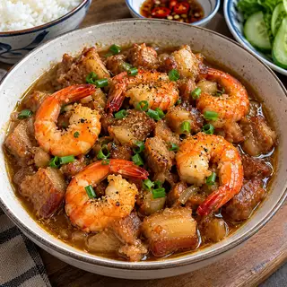 Hình ảnh Cơm Thịt Kho Tôm