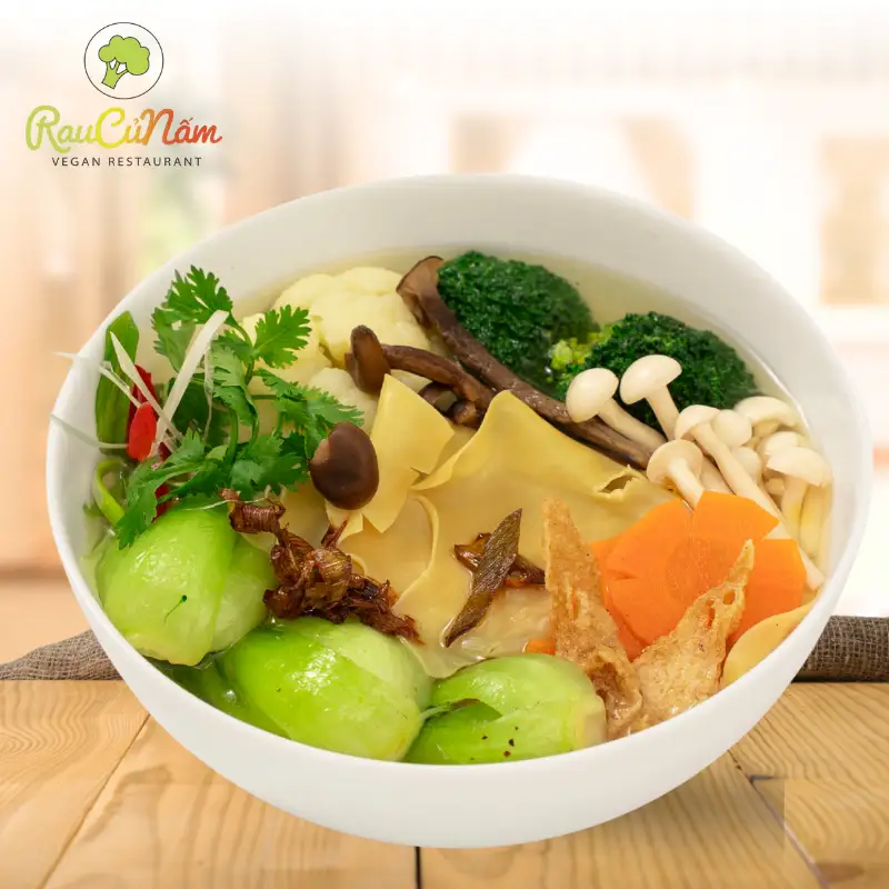 Hoành thánh lá chay - 58.000 ₫ tại Chay Rau Củ Nấm Vegan - Lê Văn Lương