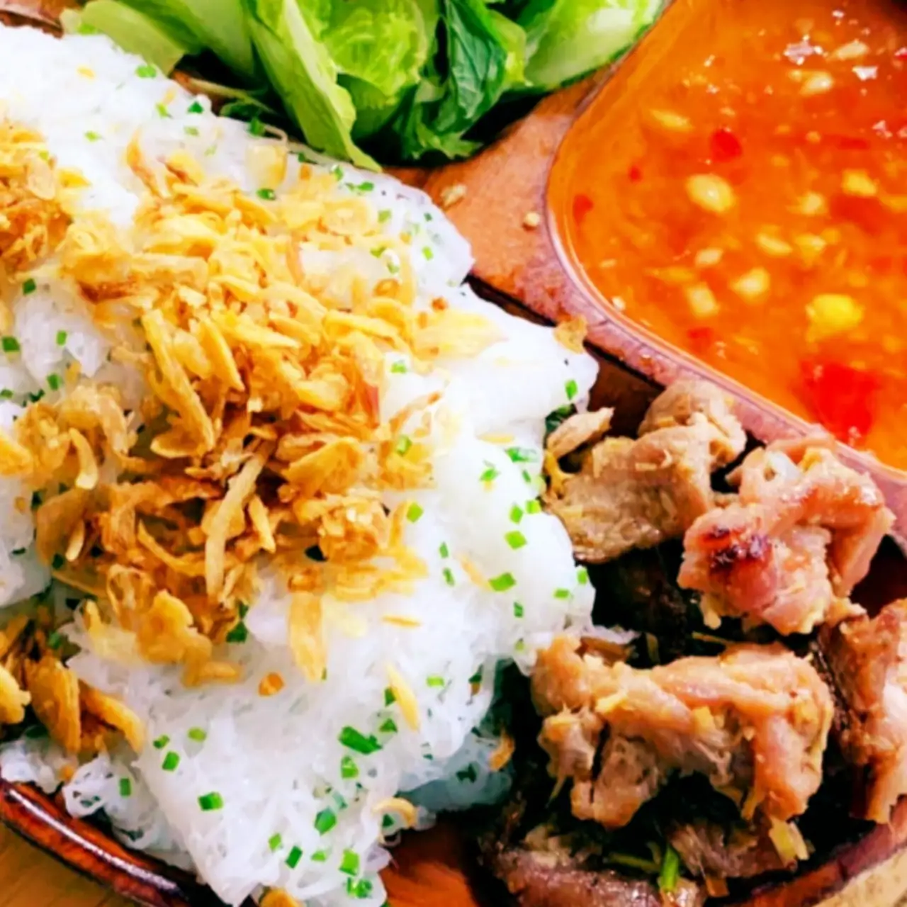 BÁNH HỎI THỊT NƯỚNG - 55.000 ₫ tại Dì 9 - Cơm Tấm & Bún Thịt Nướng - Chợ Tân Mỹ