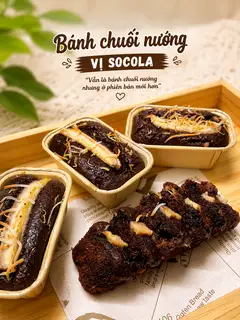 Hình ảnh Set 2 bánh chuối nướng vị SOCOLA (100g)