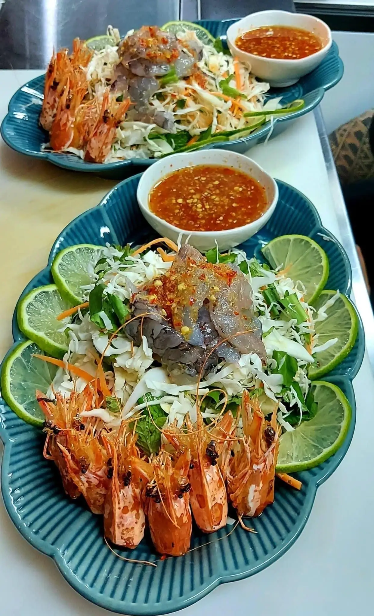 Hình ảnh gỏi tôm sống Bangkok