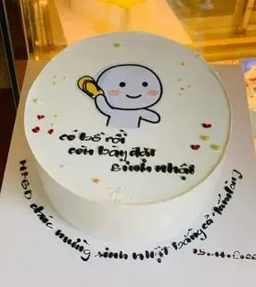 Hình ảnh bánh kem cầm dép