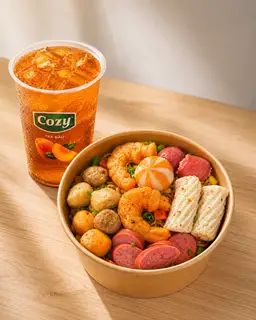Hình ảnh Combo mì trộn đặc biệt + 1 trà