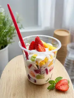Trái Cây Dầm Sữa Dừa - 46.000 ₫ tại PopD Fruit - Trái Cây Cắt Sẵn & Đồ Ăn Vặt - Dương Bá Trạc