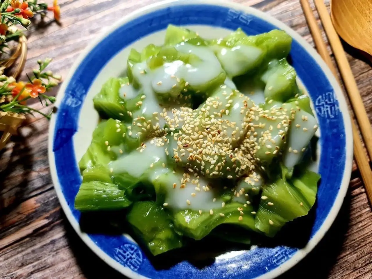 Hình ảnh Bánh đúc gân lá dứa/ lá cẩm mix tuỳ ngày ,thêm đường thốt nốt cốt dừa ngon, bánh được giữ lạnh tạo vị giòn, dai , thơm