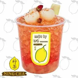 Hình ảnh Hồng Trà Vải Hoa Hồng - Size Lồ 1L
