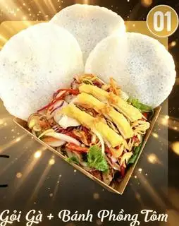 Hình ảnh Gỏi gà - bánh phồng tôm