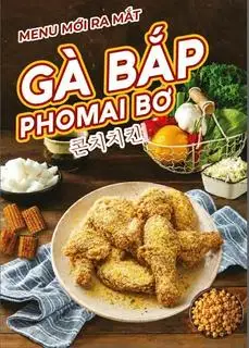 Hình ảnh Gà bắp phô mai bơ