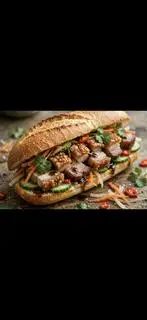 Hình ảnh Bánh mì heo quay
