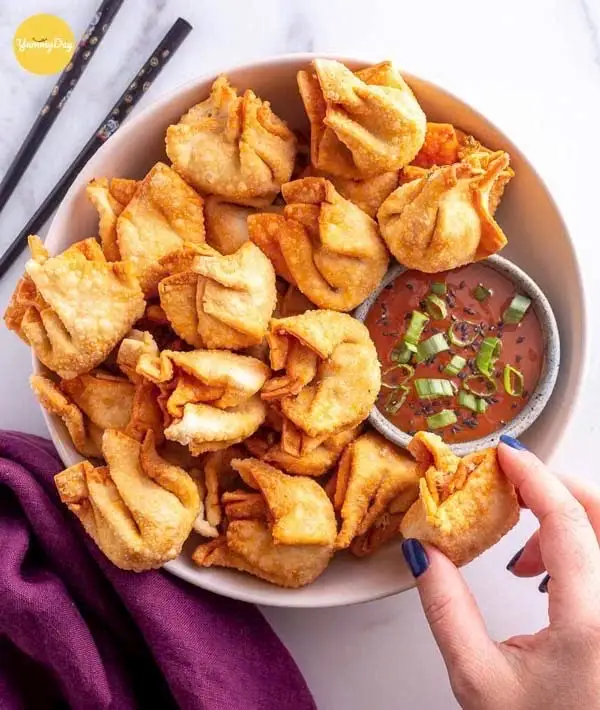 Hoành thánh chiên - 6 viên - 22.000 ₫ tại Ăn Vặt & Cá Viên Chiên - Đông Hồ