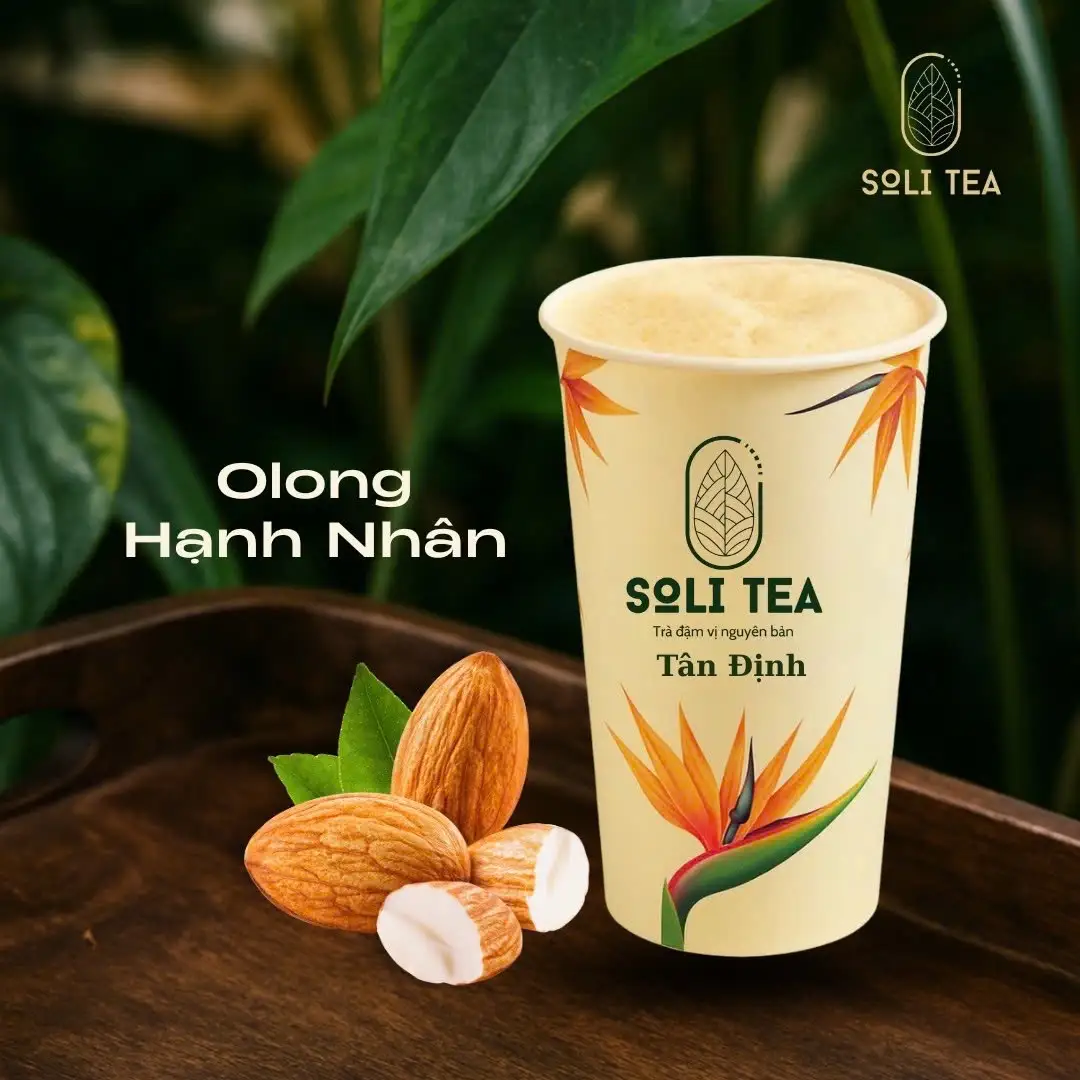 Trà Sữa Olong Hạnh Nhân Size L - 40.000 ₫ tại Tiệm Trà Soli - 205 Hoàng Sa