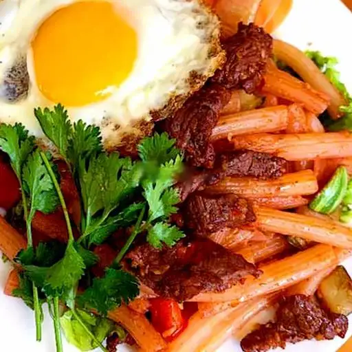 Nui xào BÒ - 38.000 ₫ tại Bột Chiên Giòn Giòn & Nui Xào Bò - Nguyễn Thượng Hiền