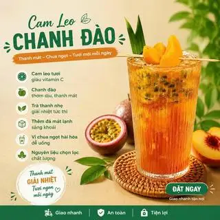 Hình ảnh Trà cam leo chanh đào