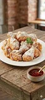 Hình ảnh Gà lắc phô mai nửa con - 뿌링클 치킨 반마리
