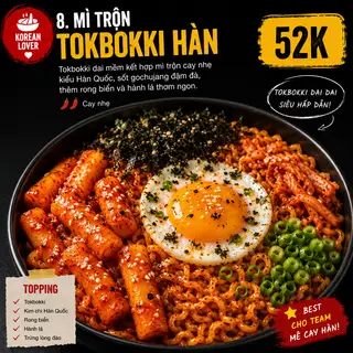 Hình ảnh Mì trộn tokbokki Hàn