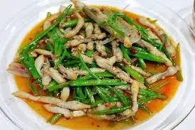 Hình ảnh Ốc Móng Tay Xào Rau Muống