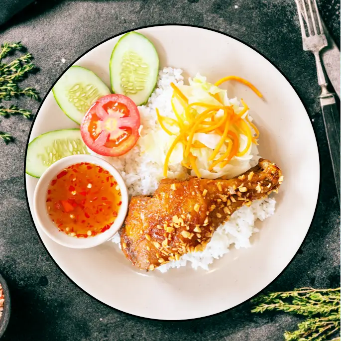 Hình ảnh Cơm gà sốt Thái