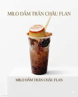 Hình ảnh Milo dầm trân châu flan