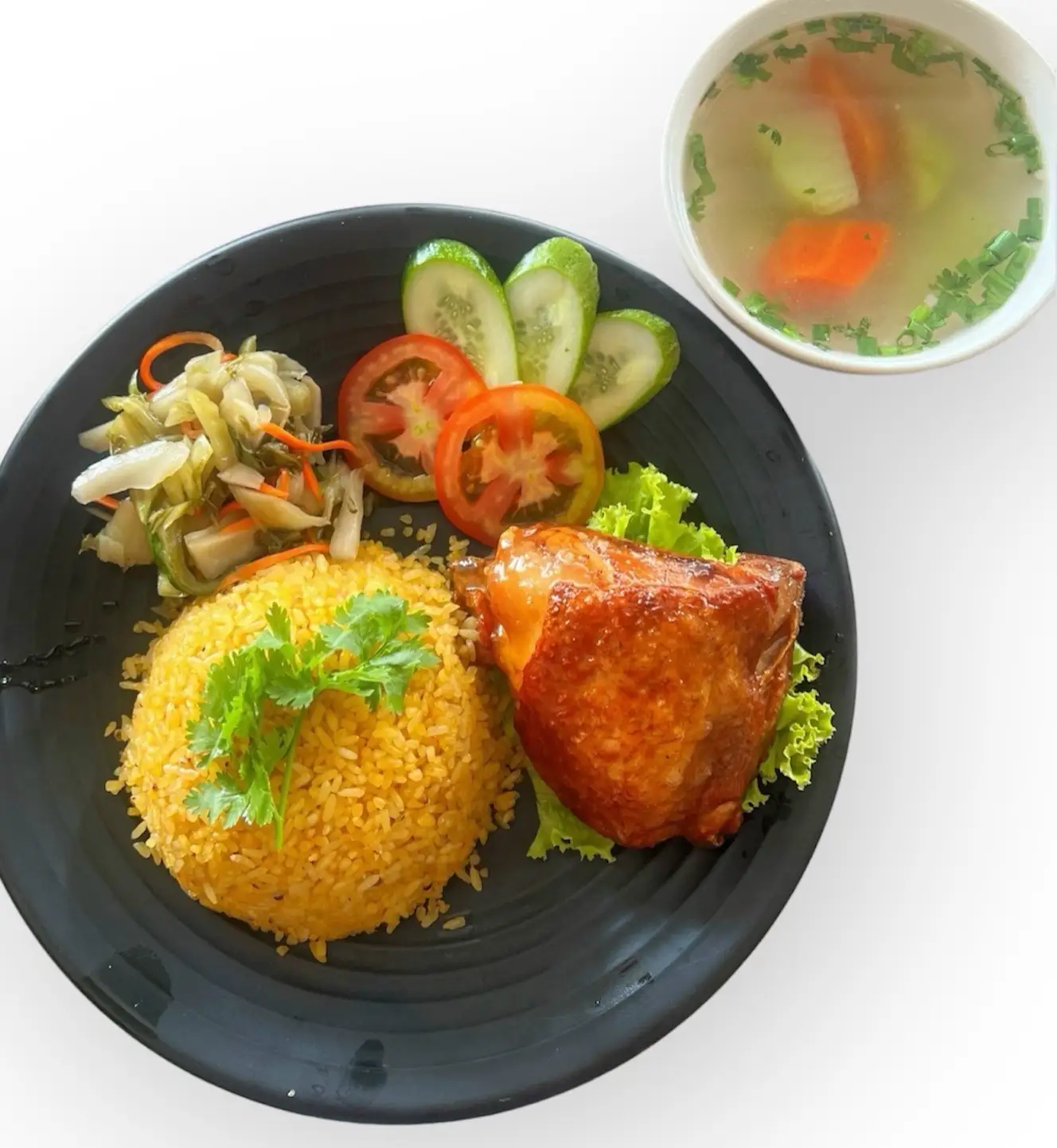 Hình ảnh Cơm gà xối mỡ - Má đùi lớn 