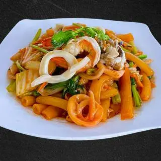 Hình ảnh Nui Xào Hải Sản