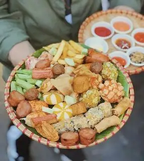 Mẹt ăn vặt lớn ( 3-5 người) - 130.000 ₫ tại Oola - Trà Ô Long Đậm Vị - Nguyễn Cơ Thạch