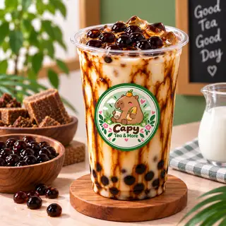 Hình ảnh Sữa tươi trân châu đường đen